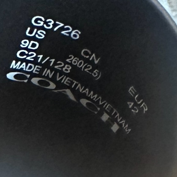 Coach Leatherware Men’s Rexy & Carriage Black Logo Slides Sandals Size 9 D - Picture 4 of 11